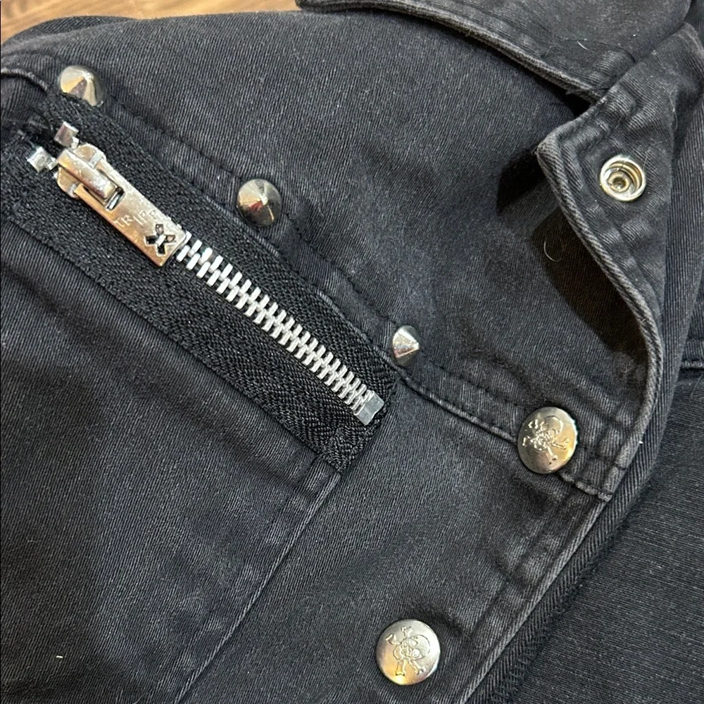Tripp nyc Black Denim Studded Jacket - Picture 4 of 4